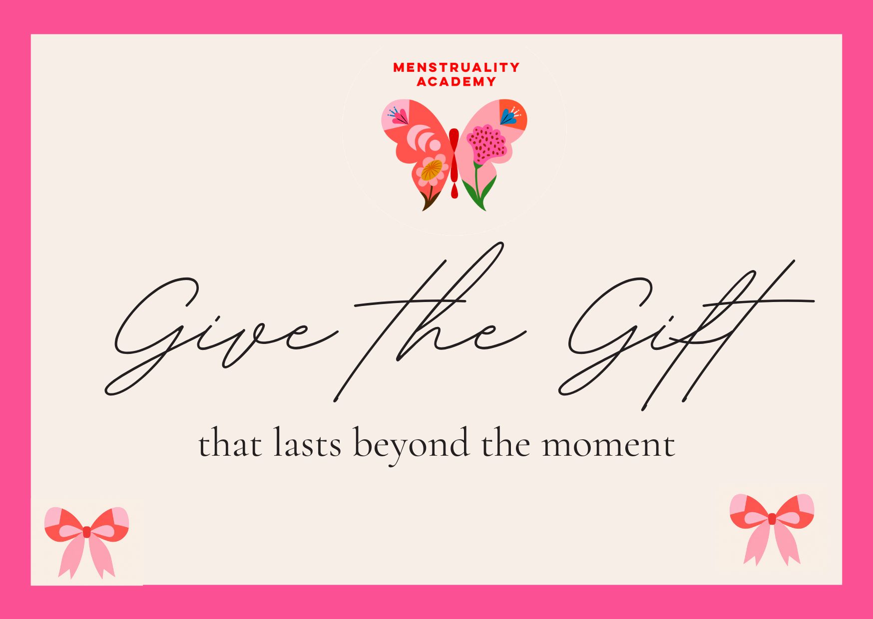 Give the Gift that lasts beyond the moment